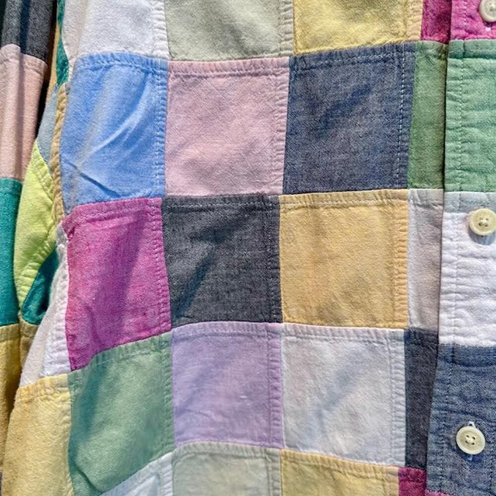 Orvis patchwork button down shirt size XL - image 2